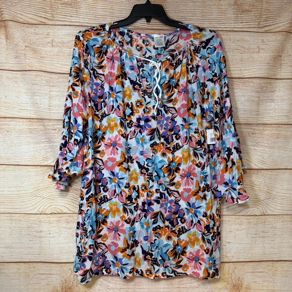 Anne‎ Cole Limited Edition Women's Floral Swim Cover-Up Size XL/XXL